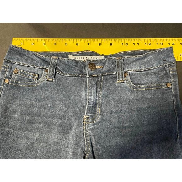 Celebrity Pink jeans womens 7 mid rise skinny stretch 27 x 28 blue - Picture 7 of 11